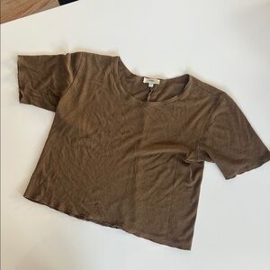 Ozma Silk Cropped T-Shirt